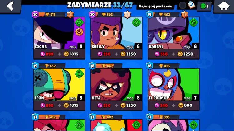 Postacie z Brawl Stars